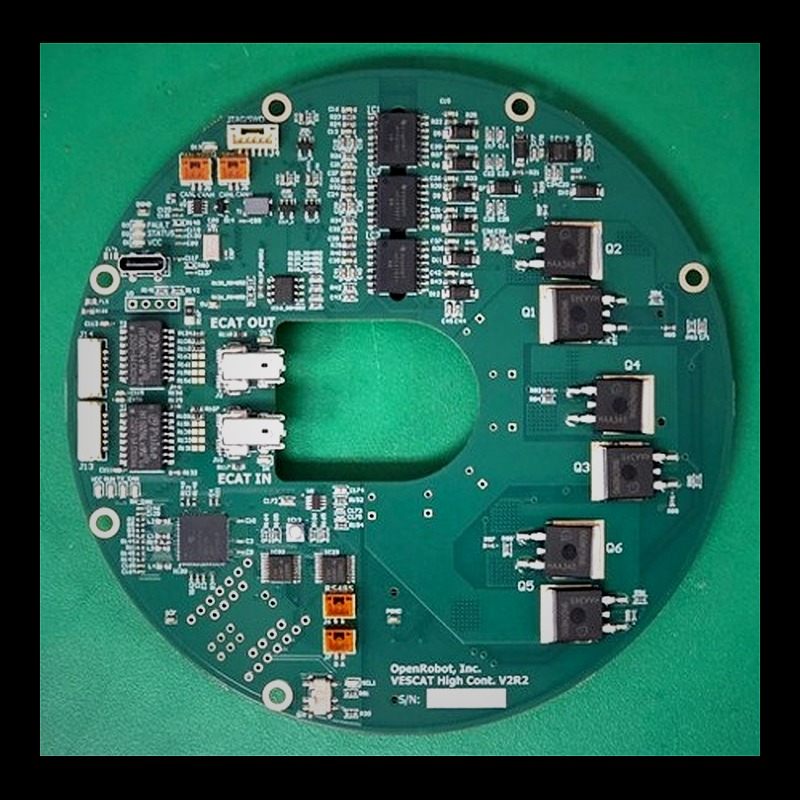VESCAT HighVolt V2R2 - Circular high-voltage motor controller