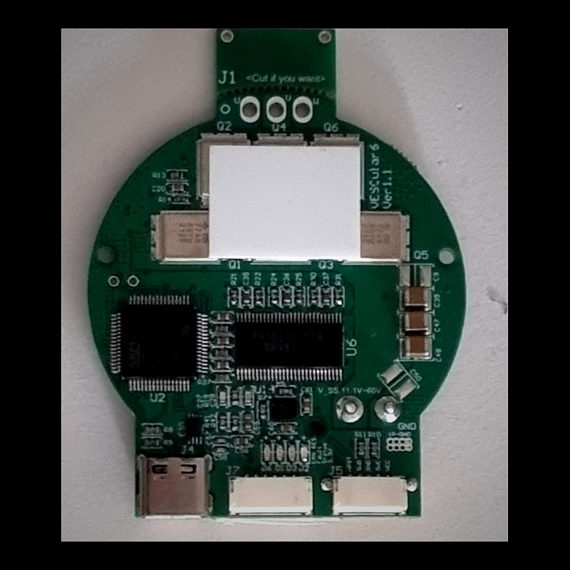 VESCular6 - Front and Back view with component labels